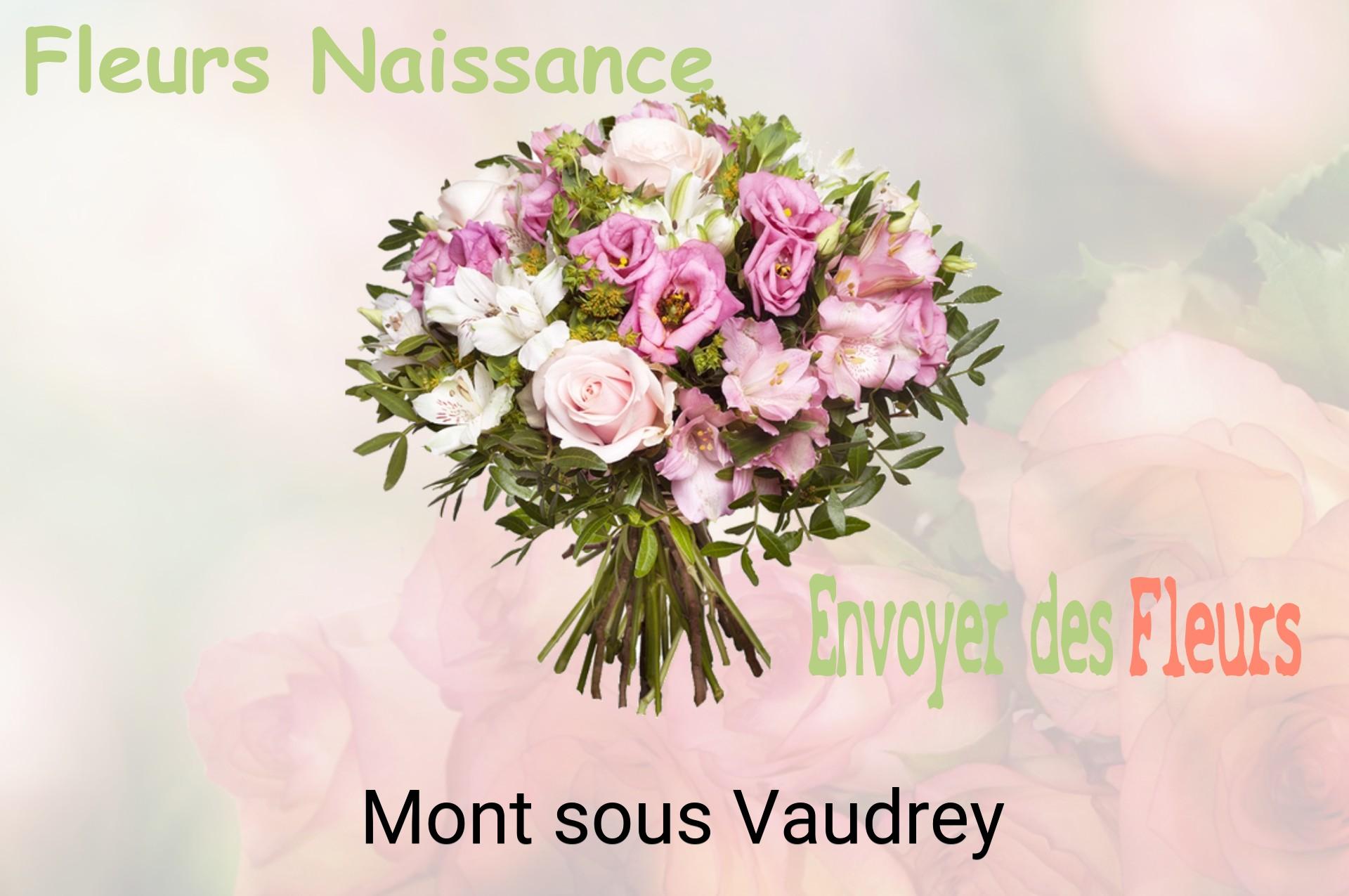 Bouquet de fleurs de naissance livré à Mont-sous-Vaudrey